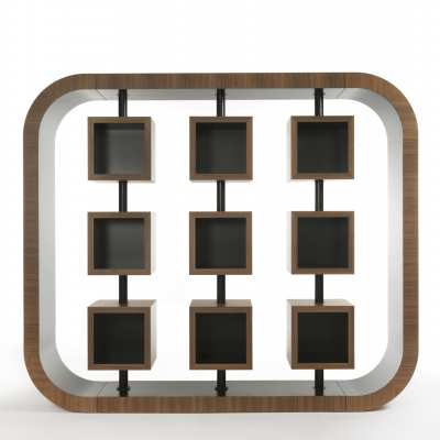 design bookcase curvy front