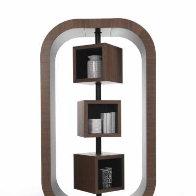 design bookcase curvy small front turning elements
