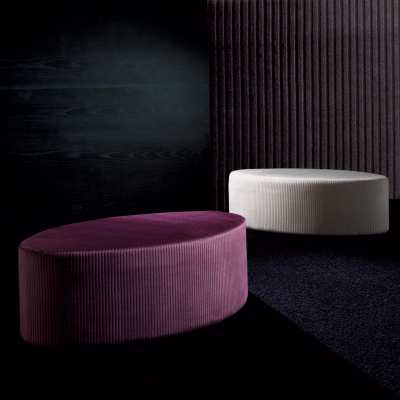 Rounded pouffs Elleo Tondo lilac