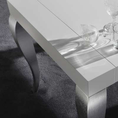Modern extendable Table Timoteo particular top and leg