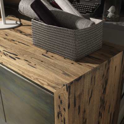Venice's Briccole Twings 2 Ante Cupboard wood detail top and side